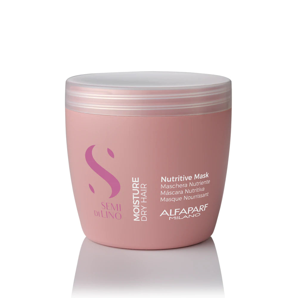 Alfaparf Milano Semi Di Lino Moisture Nutritive Paraben Free Hair Mask for Dry Hair