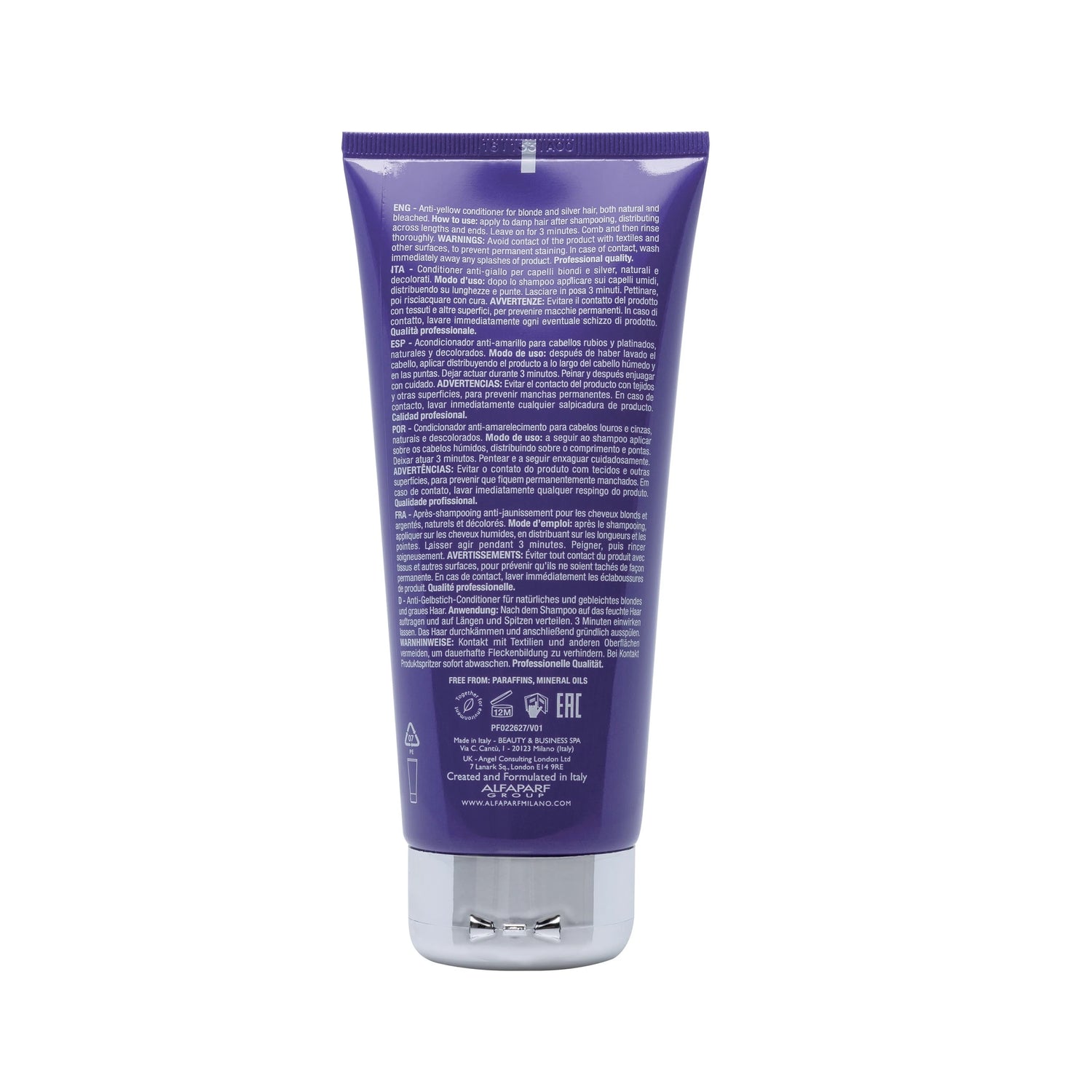 Alfaparf Milano Semi Di Lino Anti-Yellow Purple Conditioner for Blonde Hair