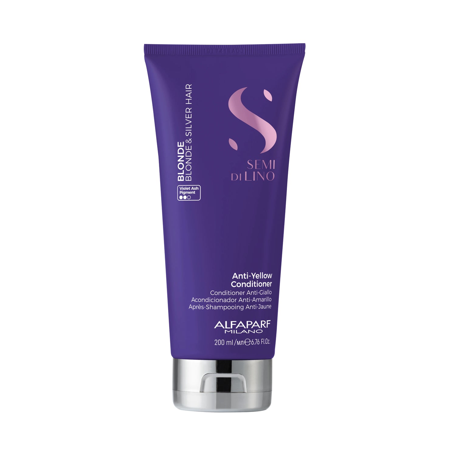 Alfaparf Milano Professional Semi Di Lino Anti-Yellow Purple Conditioner for Blonde Hair